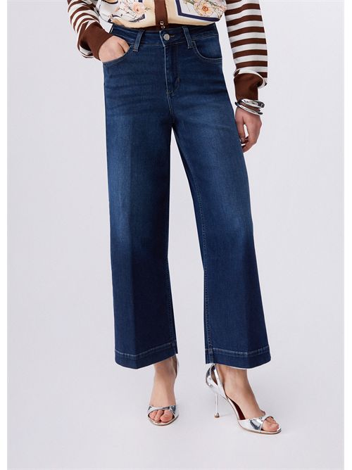 Jeans flare con strass LIU JO | UA6078D0305/78966